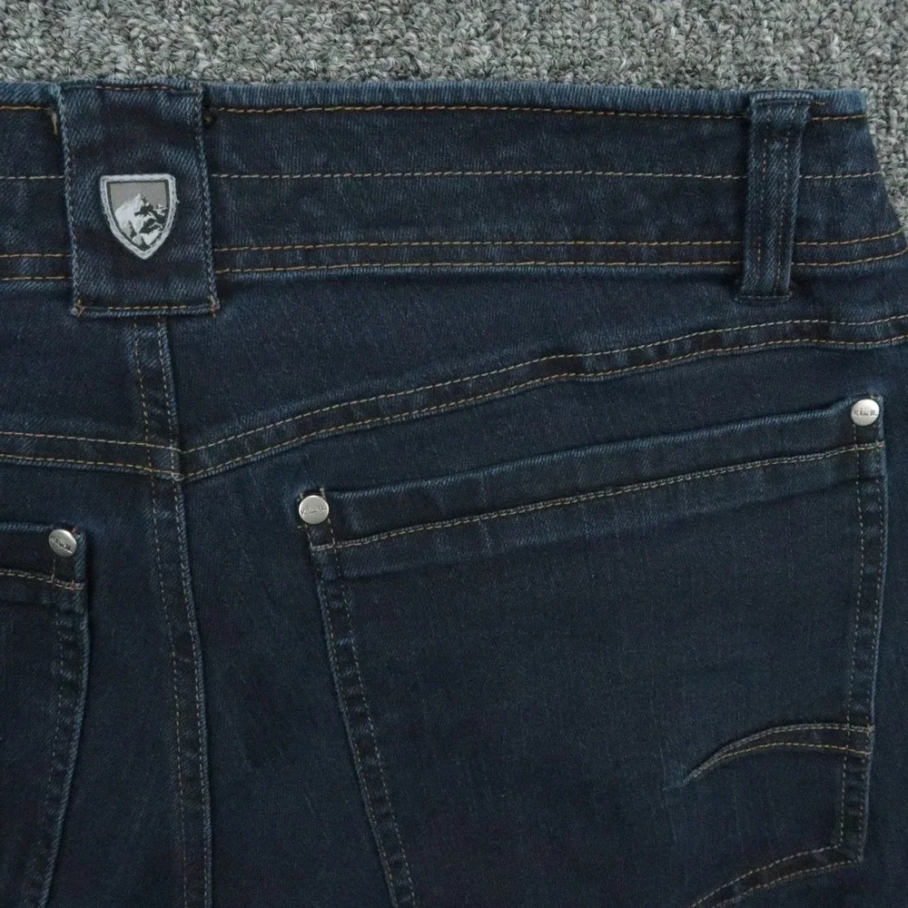 Kuhl Jeans Mens 32x34 Blue Disruptr Straight 5 Pocket Stretch Dark Wash Hiking